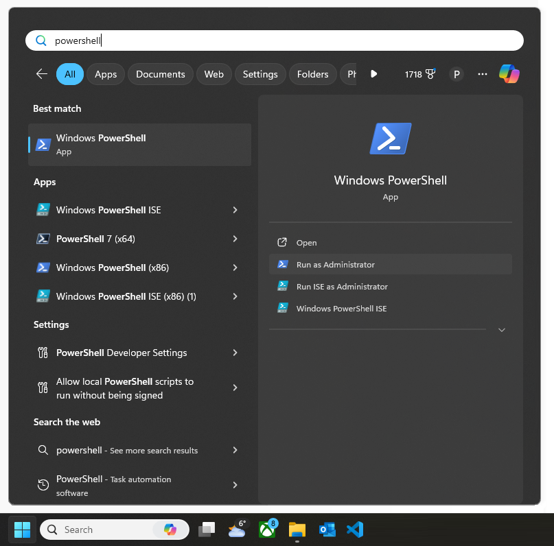 How to Open PowerShell as Administrator on Windows