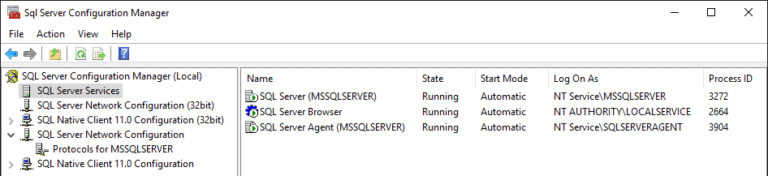 Enabling TCP Connections in SQL Server